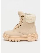 Tommy Hilfiger Боти от еко кожа и еко пух - Бледо розово