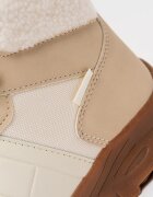 Tommy Hilfiger Боти с връзки и еко пух Бежов/Мръснобял