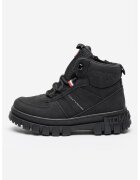 Tommy Hilfiger Боти с връзки и лого - Черен