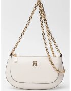 Tommy Hilfiger Чанта Glam с презрамка с верижка - Бял