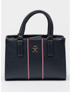Tommy Hilfiger Чанта от еко кожа - Червен/Бял/Ултрамарин синьо