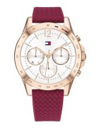 Tommy Hilfiger Часовник с хронограф и силиконова каишка