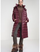 Tommy Hilfiger Дълго зимно яке с цип - Бордо