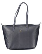 Tommy Hilfiger Дамска чанта тип shopper Poppy Plus AW0AW15856 - Тъмносин