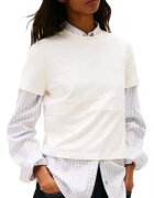 Tommy Hilfiger Дамска тениска TJW REG SH TONAL FLAG TEE - Памук - Бяла