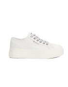 Tommy Hilfiger Дамски маратонки кожени - TJW Foxing Vulc LC - EN0EN02714-YBL - бели
