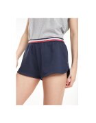 Tommy Hilfiger Дамски спортни шорти Tommy Jeans - памук/полиестер - тъмносини -