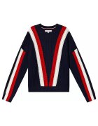 Tommy Hilfiger Детски пуловер - Полиестер - Многоцветен - 128 СМ