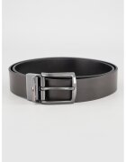 Tommy Hilfiger Двулицев кожен колан Denton - Тъмнокафяв/Черен