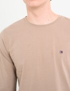 Tommy Hilfiger Еластична слим блуза Бежов