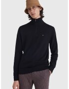 Tommy Hilfiger Фино плетен пуловер с къс цип