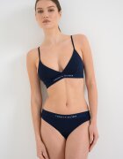 Tommy Hilfiger Горнище на бански с лого Тъмносин