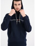 Tommy Hilfiger Худи от органичен памук с лого - Тъмносин