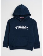 Tommy Hilfiger Худи с лого и джоб кенгуру - Тъмносин