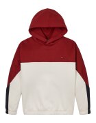 Tommy Hilfiger Худи с органичен памук - Червен/Бял