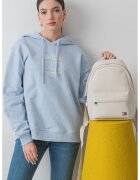 Tommy Hilfiger Худи с паднали ръкави и лого - Слонова кост/Син меланж