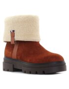 Tommy Hilfiger Кафяви дамски ботуши Faux Fur Suede Размер: