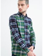 Tommy Hilfiger Карирана памучна риза - Бял/Жълт/Тъмнозелен