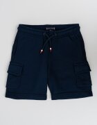 Tommy Hilfiger Къс карго панталон с връзка Тъмносин