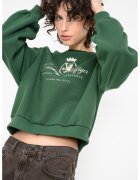 Tommy Hilfiger Къс суитшърт с лого и паднали ръкави