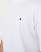 Tommy Hilfiger Къса пижама с джобове встрани Мръснобял/Blue Titanium