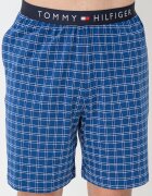 Tommy Hilfiger Къса пижама с джобове встрани Мръснобял/Blue Titanium