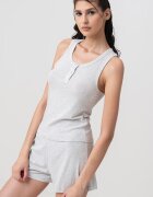 Tommy Hilfiger Къса пижама с органичен памук и модал Сив меланж