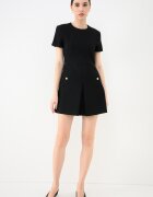 Tommy Hilfiger Къса рокля Punto с джобове Черен