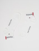 Tommy Hilfiger Къси чорапи с лого 2 чифта Бял