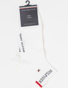 Tommy Hilfiger Къси чорапи с лого 2 чифта Бял