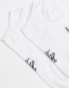 Tommy Hilfiger Къси чорапи с монограм - 2 чифта Бял/Черен
