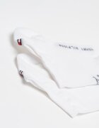 Tommy Hilfiger Къси чорапи с монограм - 2 чифта Бял/Черен