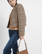 Tommy Hilfiger Късо сако на каре Червен/Кафяв/Бежов