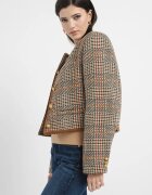 Tommy Hilfiger Късо сако на каре Червен/Кафяв/Бежов