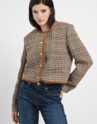 Tommy Hilfiger Късо сако на каре Червен/Кафяв/Бежов
