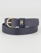 Tommy Hilfiger Кожен колан Essential с лого Тъмносин