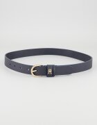Tommy Hilfiger Кожен колан Essential с лого Тъмносин