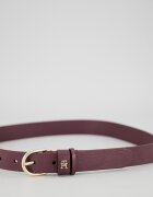Tommy Hilfiger Кожен колан Essential с лого Виолетов