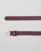 Tommy Hilfiger Кожен колан Essential с лого Виолетов