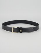 Tommy Hilfiger Кожен колан Square 3.0 с монограм Черен