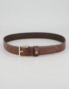 Tommy Hilfiger Кожен колан Square 3.0 с монограм Тъмнокафяв