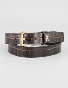 Tommy Hilfiger Кожен колан Тъмнокафяв