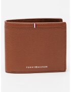 Tommy Hilfiger Кожен портфейл Corporate с прегъване - Канелено кафяво