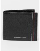 Tommy Hilfiger Кожен портфейл с двойно прегъване и контрастни шевове