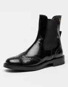 Tommy Hilfiger Кожени боти Chelsea Черен
