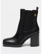 Tommy Hilfiger Кожени боти Chelsea - Черен