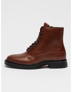 Tommy Hilfiger Кожени боти с овален връх - Коняк кафяв