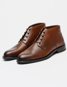 Tommy Hilfiger Кожени кларкове Corporate Коняк кафяв