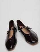 Tommy Hilfiger Кожени лачени пантофки Тъмновиолетов