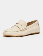 Tommy Hilfiger Кожени мокасини с флаг Тъмнобежово